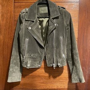 Bank NYC suede moto jacket